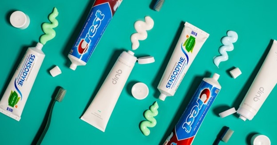 toothbrushes and toothpaste